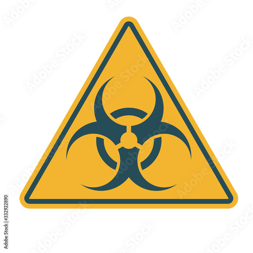 Prohibition icon shape. biological hazard risk logo symbol. Contamination epidemic virus da