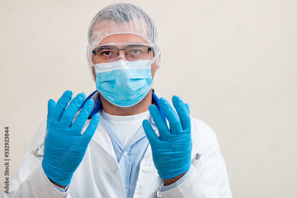 caucasian doctor with stethoscope caucasian doctor with stethoscope