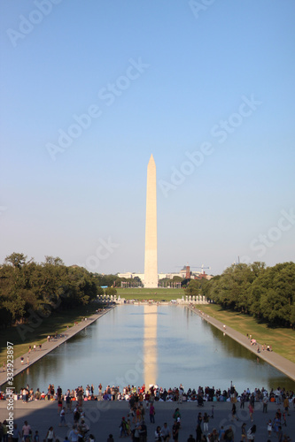 Bassin réflecteur et Washington Monument à Washington DC
