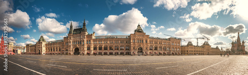 Photography Panorama of Red Square in Moscow, Russia