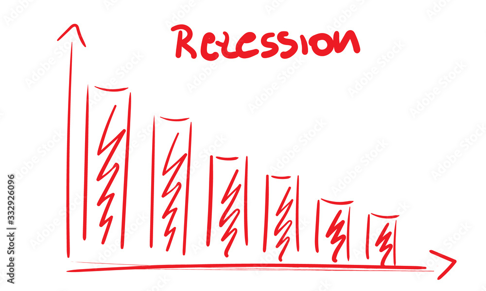 Rezession Bild Schaubild Grafik Zeichnung Stift Diagramm Rezession Bild Schaubild Grafik Zeichnung Stift Diagramm