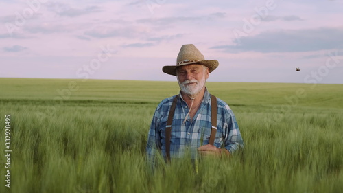 Skilled Old Farmer. Agriculture, Farming Concept. © 13K films