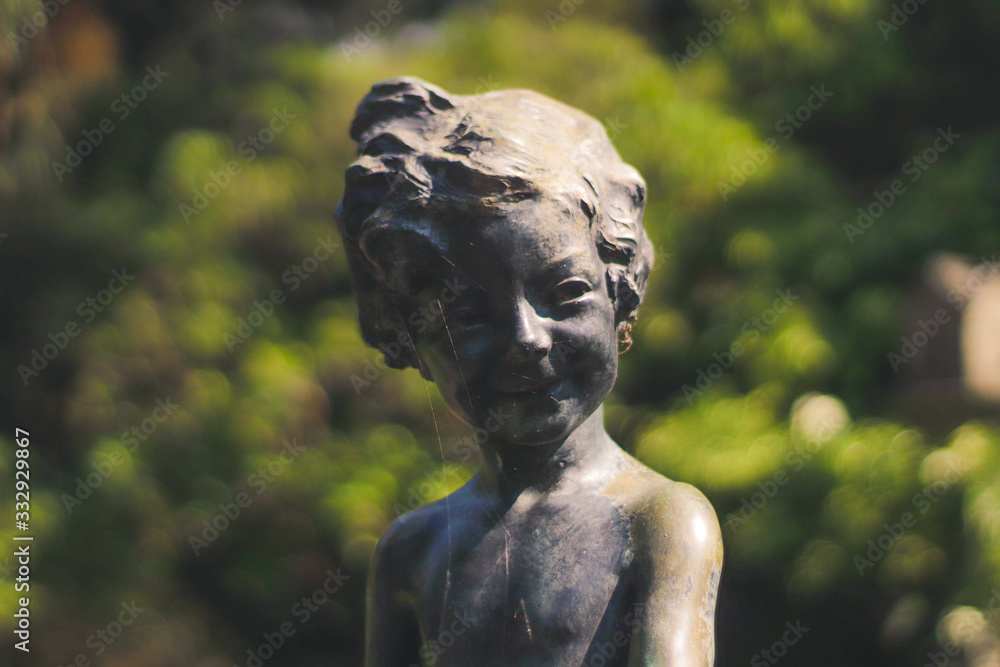 stone statue girl