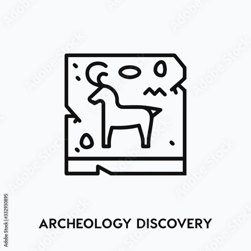 archeology discovery icon vector. archeology symbol sign
