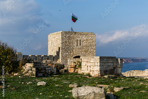 Cape Caliacra, Bulgaria. Cape Caliacra is a nature monument in Bulgarian Dobrogea (Quadrilateral), comprising a medieval fortress and a nature reserve. photo