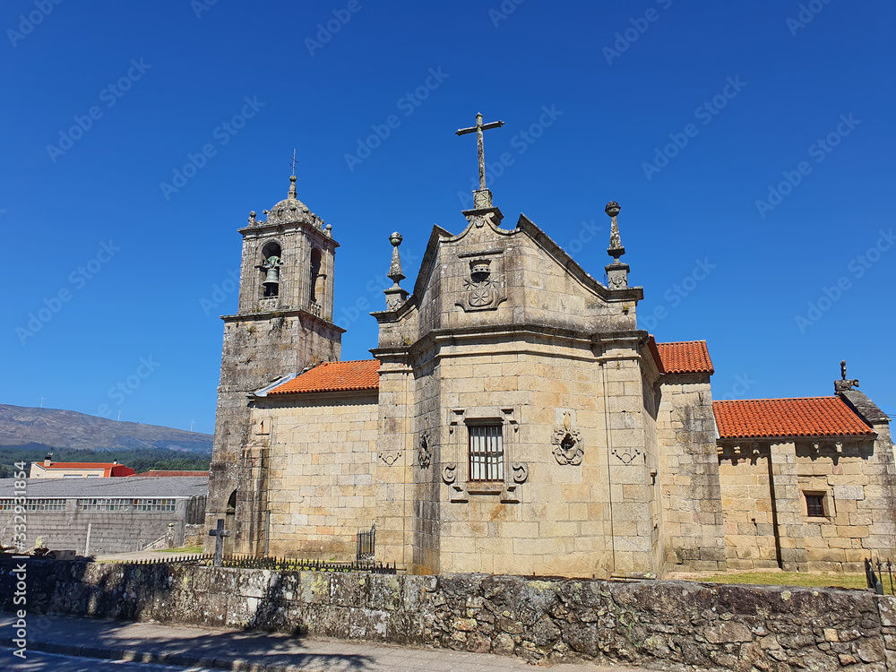 Small ancient church in Galicia