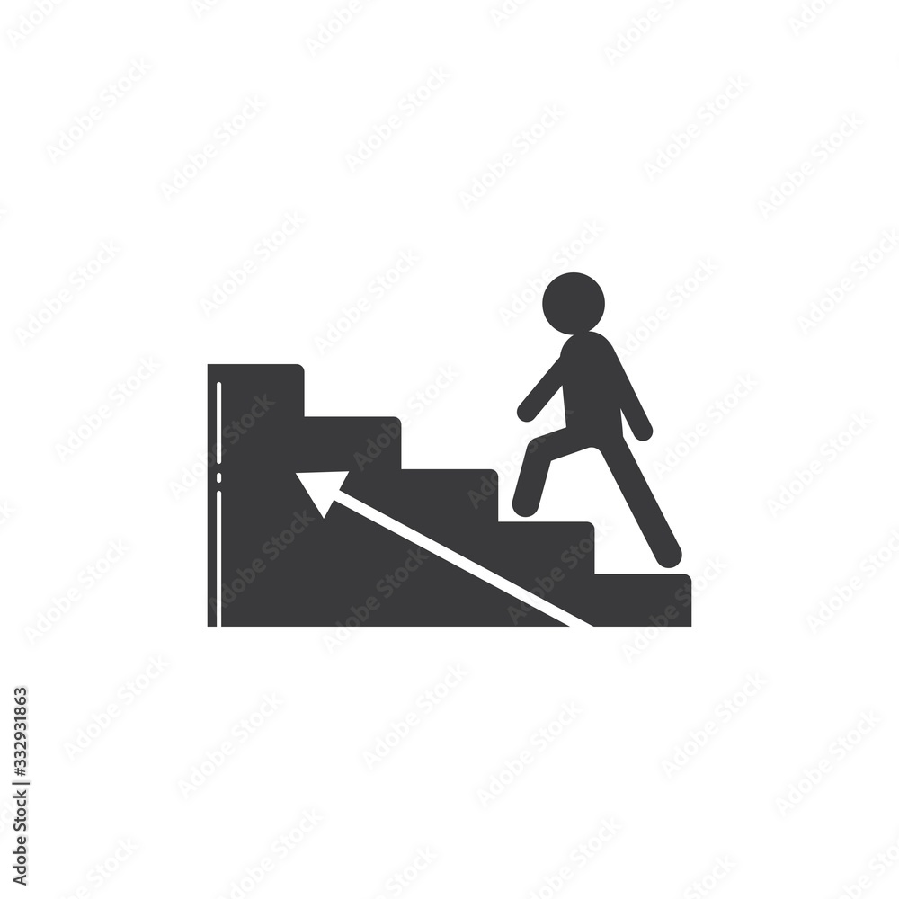 people walking up on upstair vector illustration people walking up on upstair vector illustration