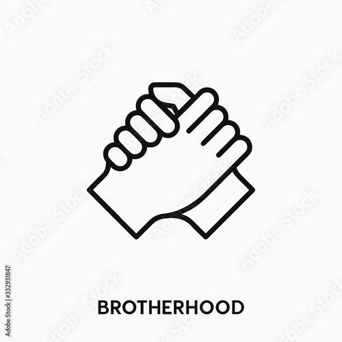 brotherhood icon vector. brotherhood symbol sign