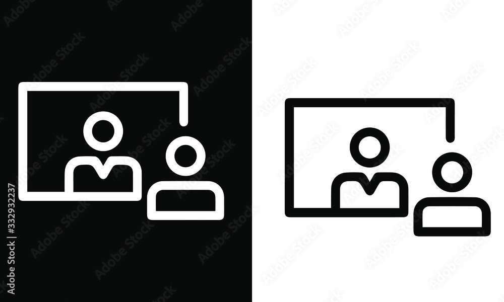 E-Learning Icons vector design black and white E-Learning Icons vector design black and white