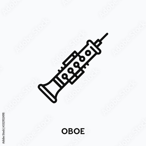oboe icon vector. oboe icon vector symbol illustration. Modern simple vector icon for your design. oboe icon vector	