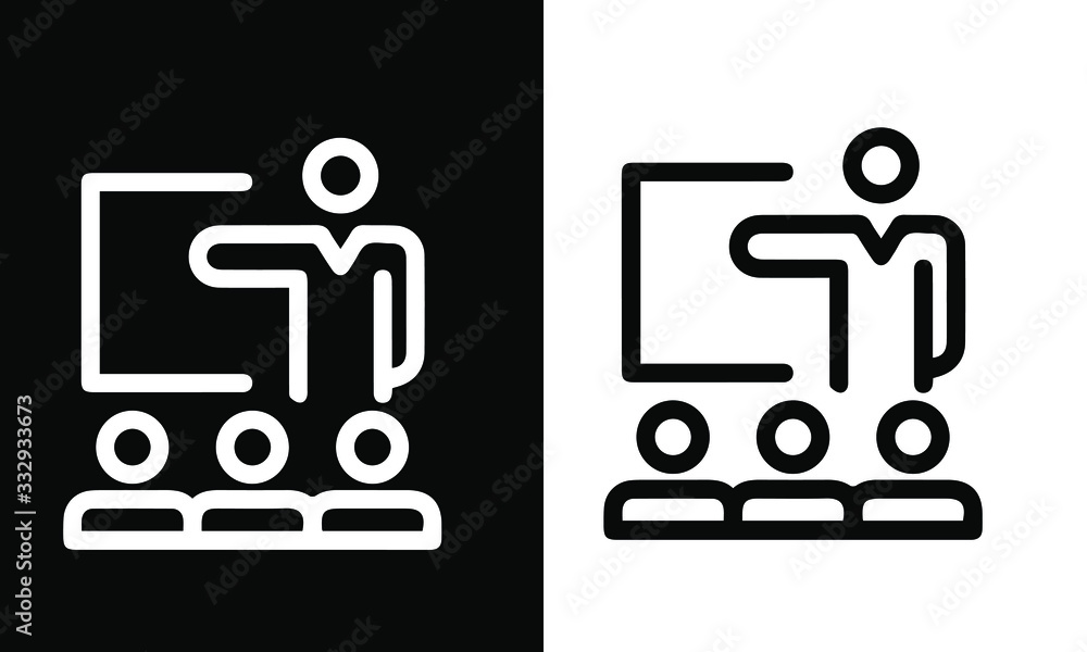 E-Learning Icons vector design black and white E-Learning Icons vector design black and white