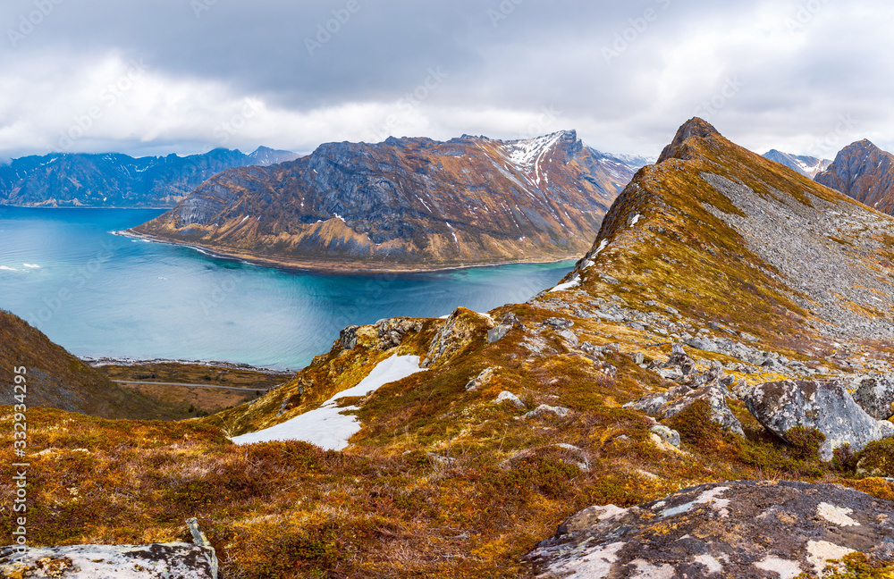 The mountain Husfjellet on Senja