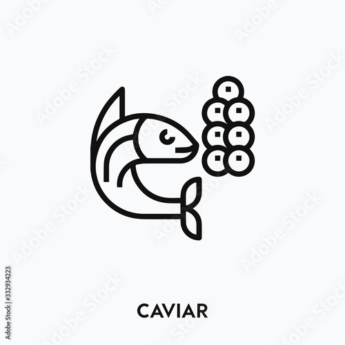 caviar icon vector. caviar symbol sign