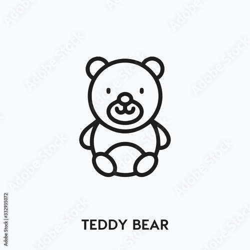 teddy bear icon vector. teddy bear symbol sign © Turgay Gasimli