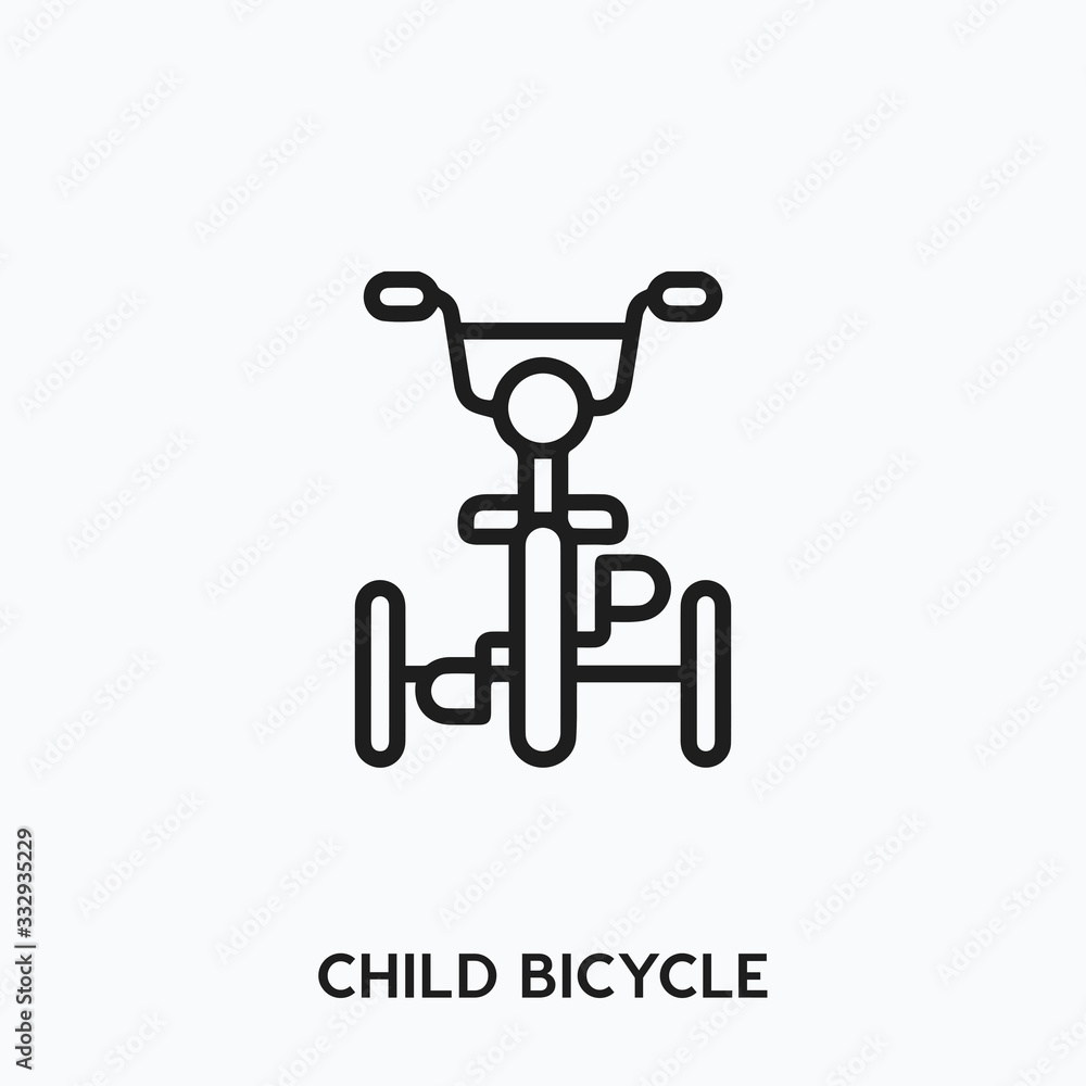 child bicycle icon vector. child bicycle symbol sign child bicycle icon vector. child bicycle symbol sign