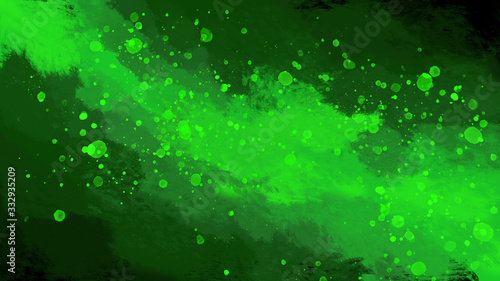 Green Abstract Space Background