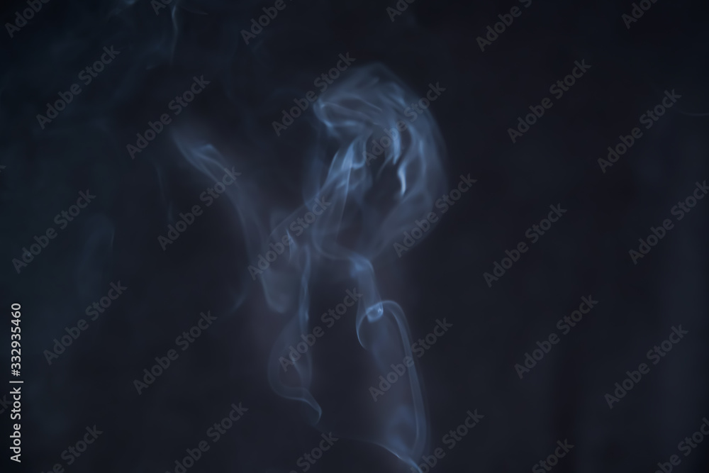  Smoke in motion on dark background