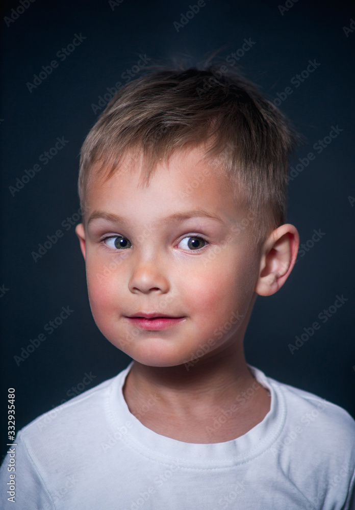 portrait of a boy with surprise on his face portrait of a boy with surprise on his face
