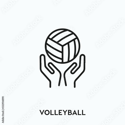 volleyball icon vector. volleyball icon vector symbol illustration. Modern simple vector icon for your design. volleyball icon vector.	