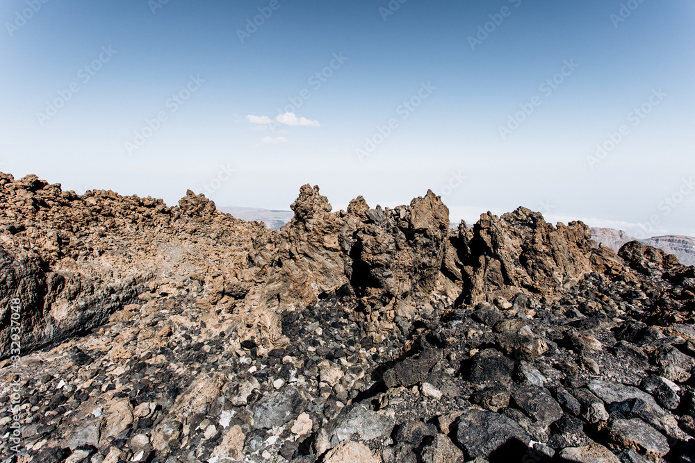 Volcanic lava field