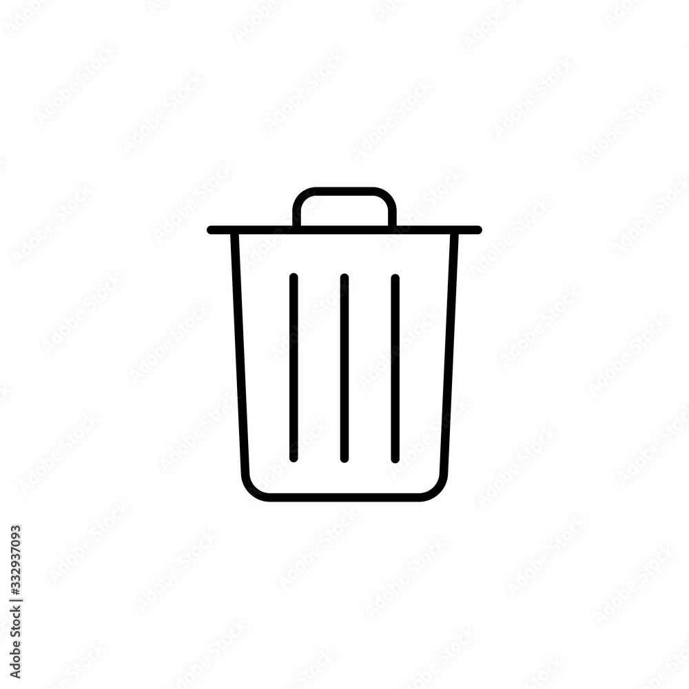 thin line icons for Garbage,vector illustrations thin line icons for Garbage,vector illustrations