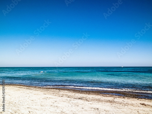 Beach in Vada  Italy.