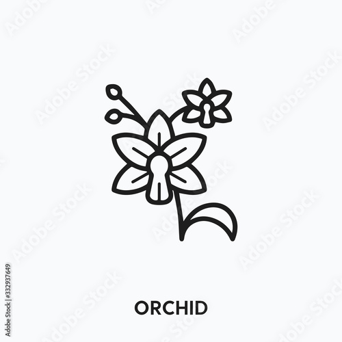 orchid icon vector. orchid icon vector symbol illustration. Modern simple vector icon for your design. briefcase and orchid icon vector	