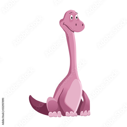 Dinosaur baby boy cute print. Sweet dino. Cool little dinosaur illustration for nursery t-shirt, kids apparel, invitation, simple scandinavian child design