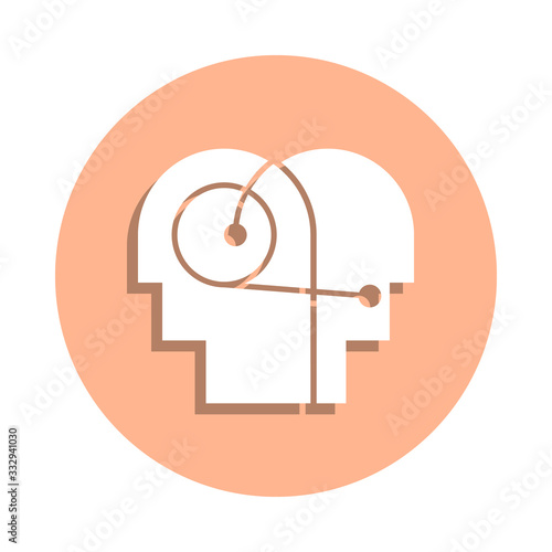 Better, communication, hearing, human badge icon. Simple glyph, flat vector of peace and humanrights icons for ui and ux, website or mobile application