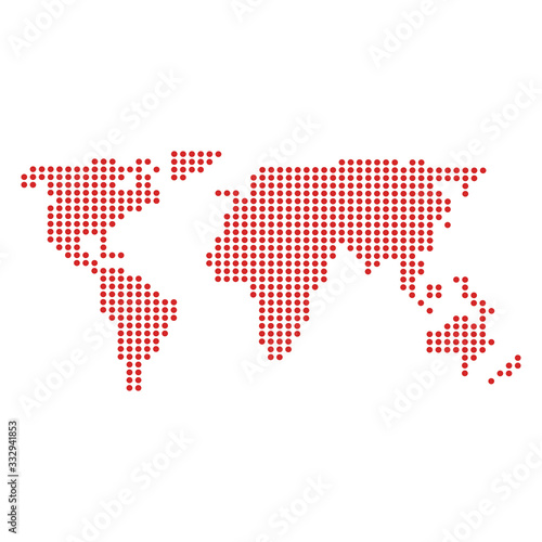 world map earth isolated icon vector illustration design
