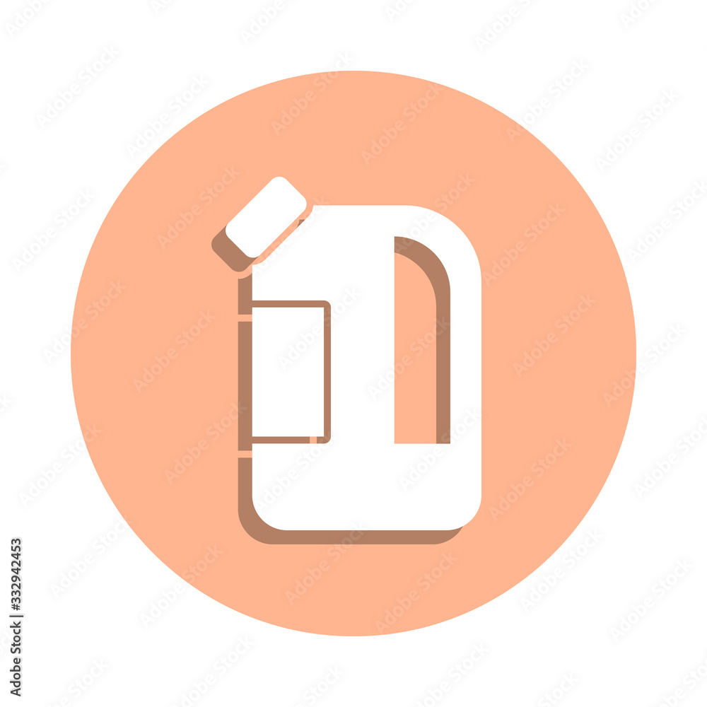 Canister, fuel, gas badge icon. Simple glyph, flat vector of ecology icons for ui and ux, website or mobile application Canister, fuel, gas badge icon. Simple glyph, flat vector of ecology icons for ui and ux, website or mobile application