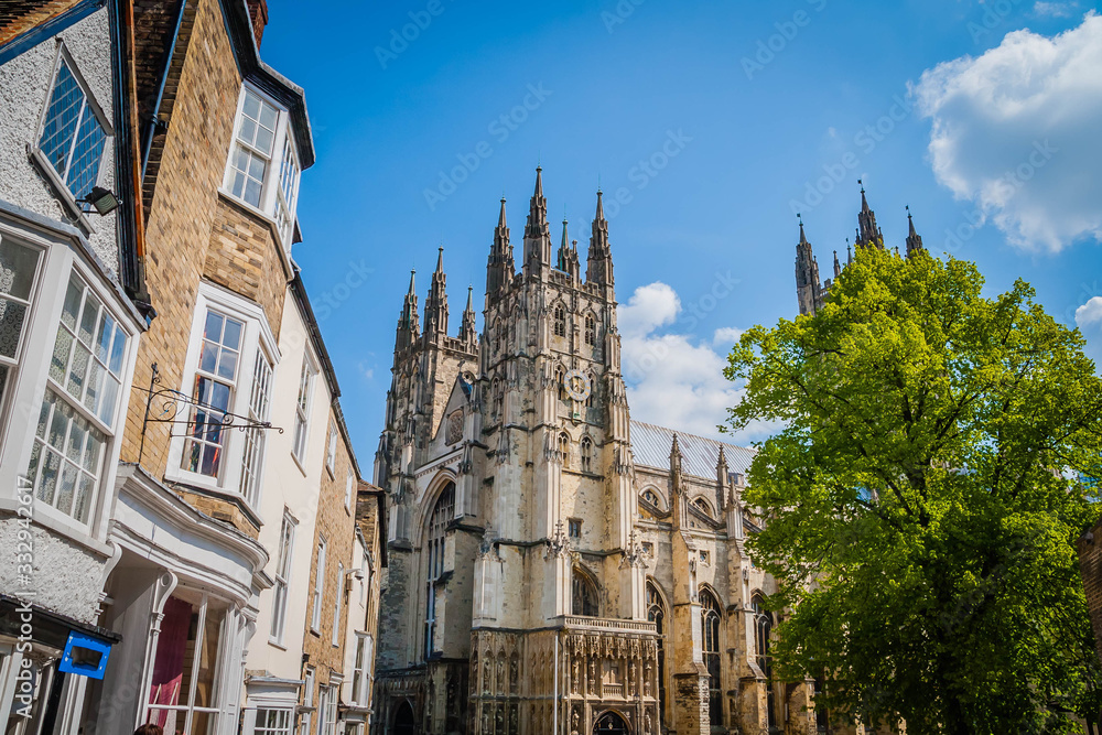 The old cathedral in Canterbury