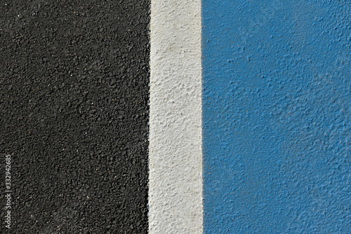 Blue Road and White Line Texture