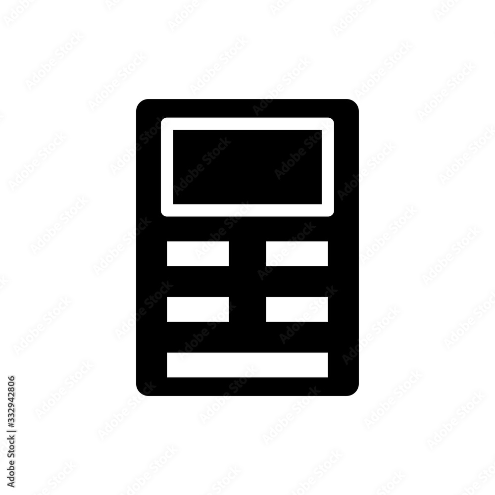 Layout Vector Colour With Glyph Icon Illustration Layout Vector Colour With Glyph Icon Illustration
