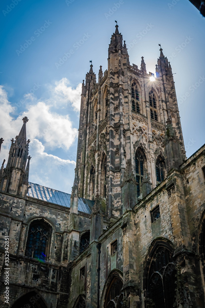 Fototapeta premium The old cathedral in Canterbury