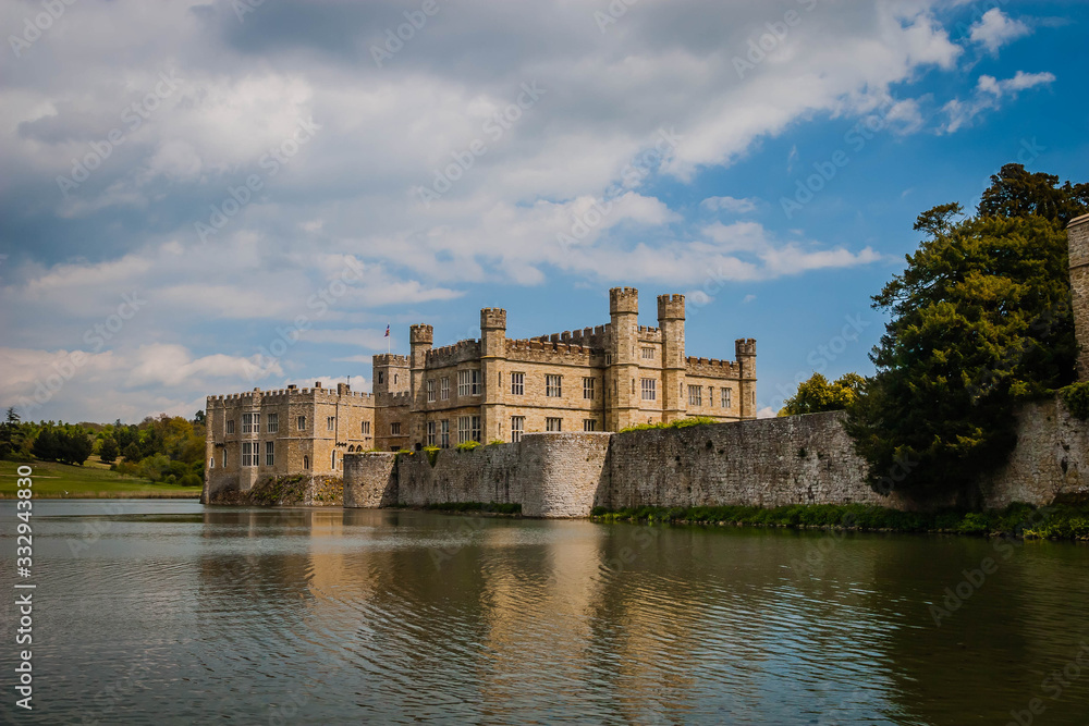 Old castle in Kent, South England