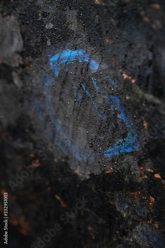 labradorite stone in drops photo