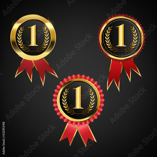 Golden 1st Place Badge