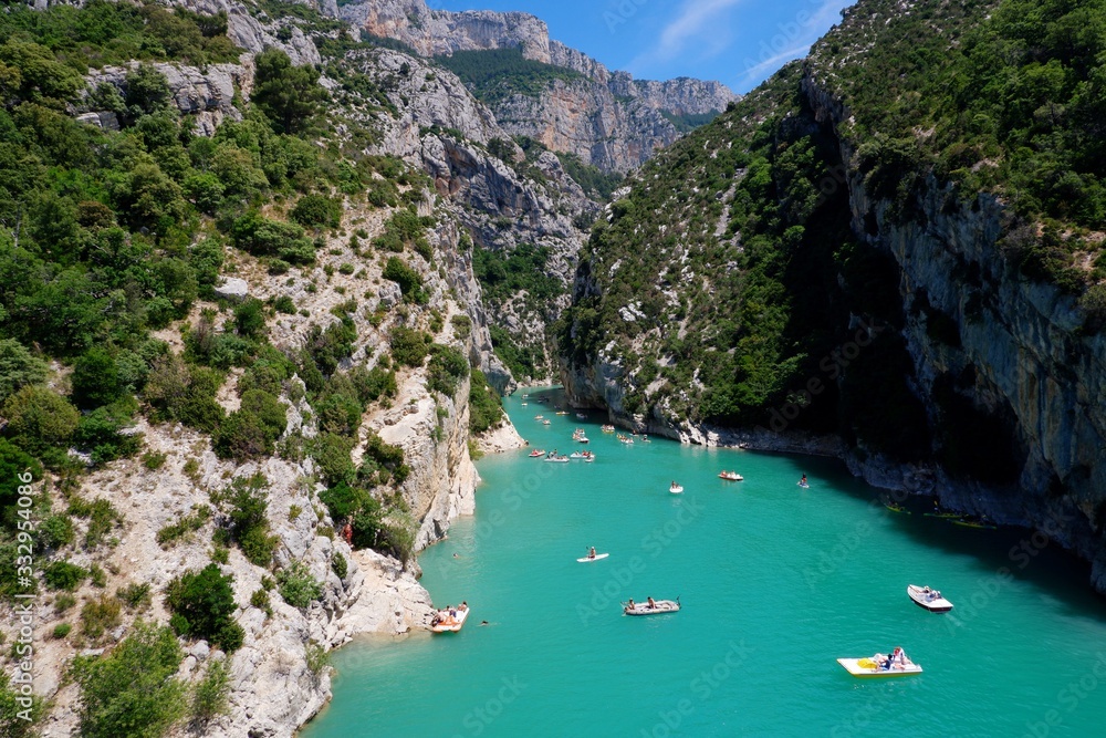 St Croix Lake, Les Gorges du Verdon, Provence. Largest artificial lake in France