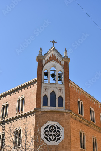 Church Bell Tower by Morning, Foggia, Puglia, Italy