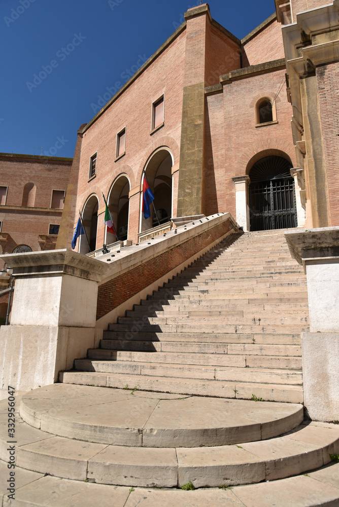 Fototapeta premium Ancient Mussolini Buildings in Foggia, Italy