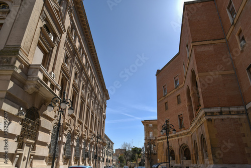 Ancient Mussolini Buildings in Foggia, Italy