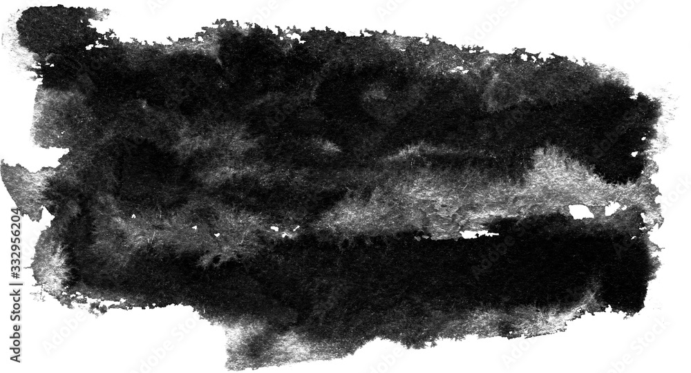 Ink geometric shape. Brush paint strokes. Texture brushes and modern ...