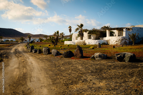 Caleta de Pedro Barba village in la graciosa, canary islands