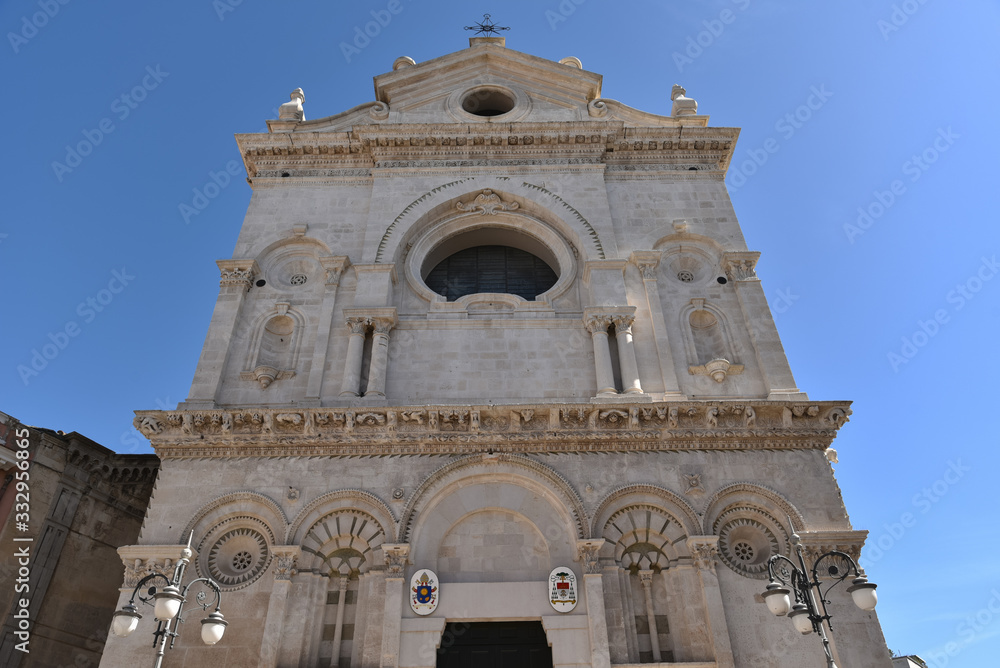 Foggia Cathedral by Morning With Clear Blue Sky