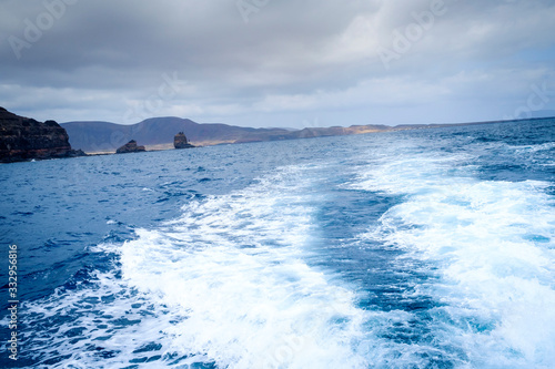seascape in la graciosa, canary islands