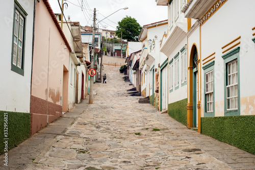 old historic stone street