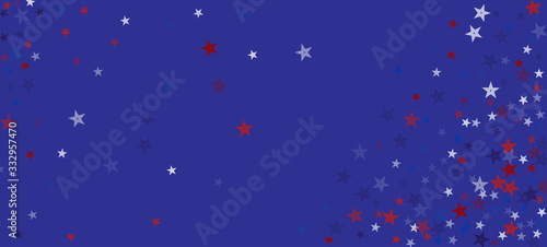 National American Stars Vector Background. USA Independence Labor Memorial Veteran's 4th of July 11th of November President's Day 