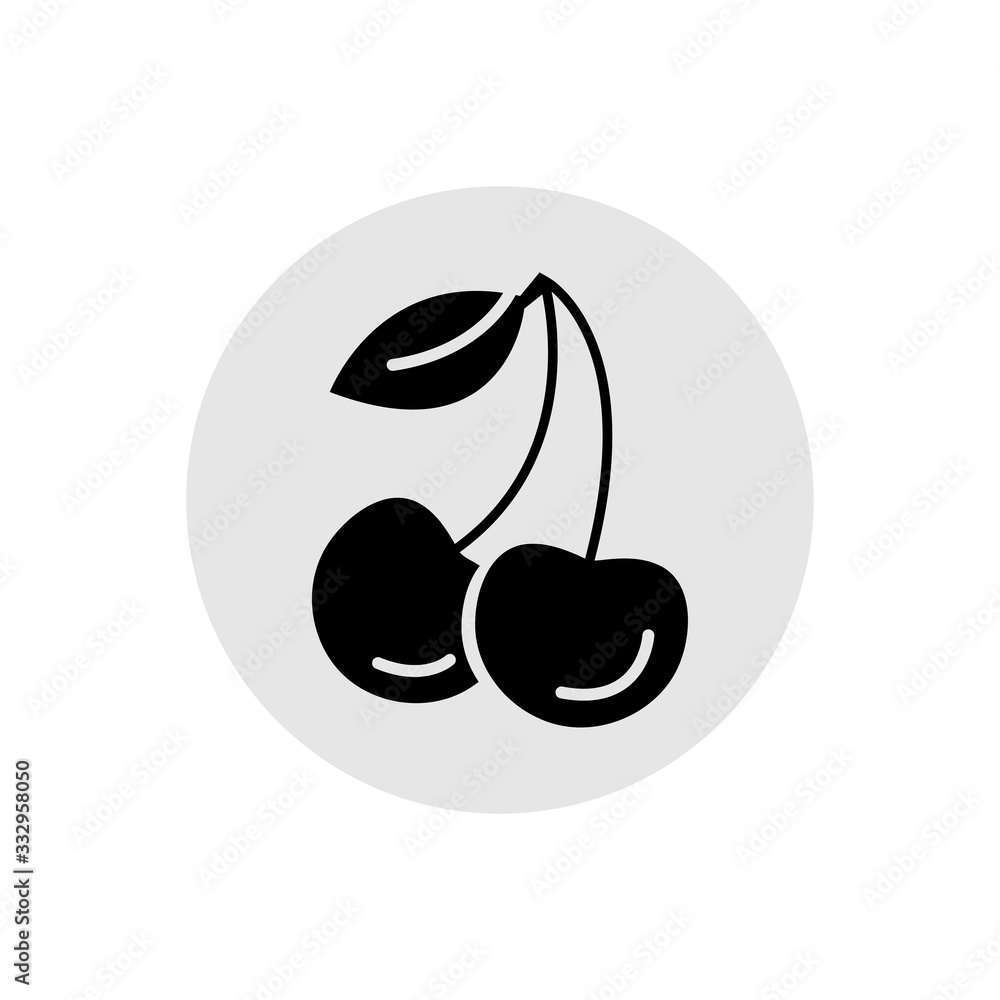 solid icons for fruits,cherry,vector illustrations solid icons for fruits,cherry,vector illustrations