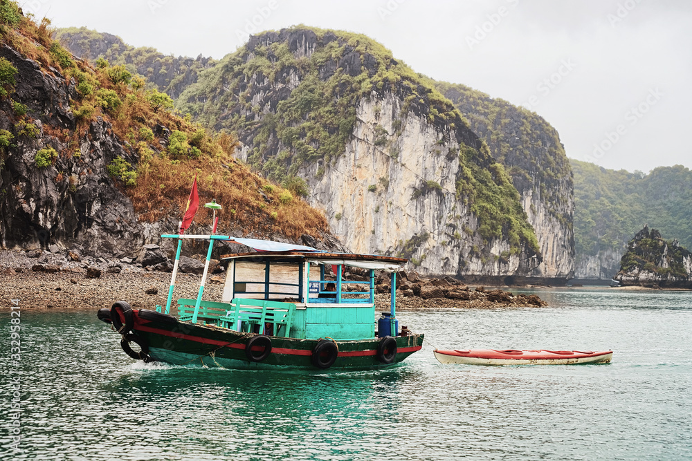 Boat Ha Long Bay in Vietnam